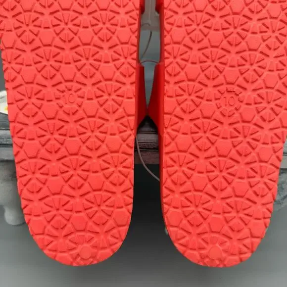 NEW Shade & Shore Women’s Neida EVA Two band Sandals Coral Red Size 10 - Picture 9 of 10